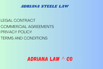 draft a legal contract and commercial agreements