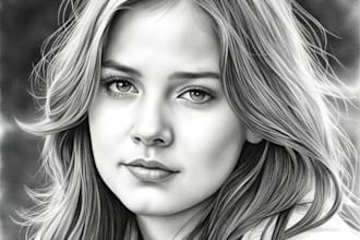 draw realistic pencil portraits, sketch from photos