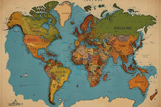 make unique hand drawn map vector illustration