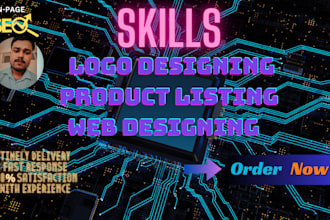logo designing , prduct listing and web designer