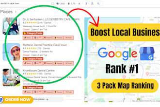 boost maps ranking, gmb ranking and local SEO optimization