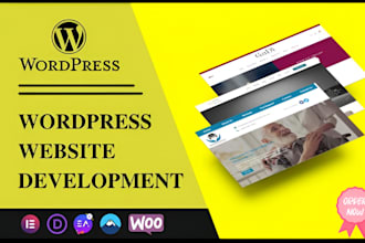 develop wordpress website design with responsive web design quickly