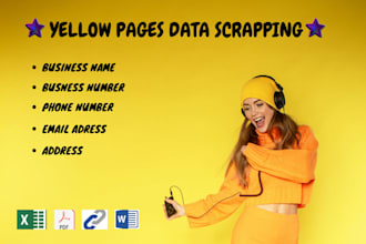 be your yellow pages data scrapper