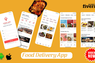 develop a multi restaurant food delivery app online grocery store