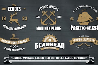 design a custom retro vintage logo