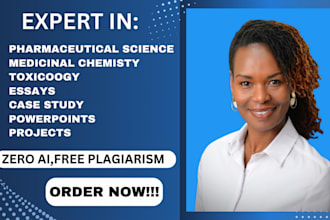 do cases studies on pharmaceutical science, medicinal chemistry and toxicology