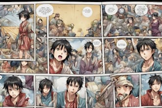 draw manga or coloured comic page for you