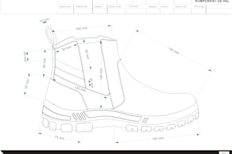 design a sneaker footwear concept sketch