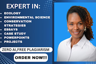 write and research on ecology, environmental science and conservation strategies