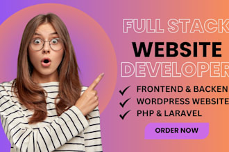 expert full stack developer specializing in backend and wordpress development