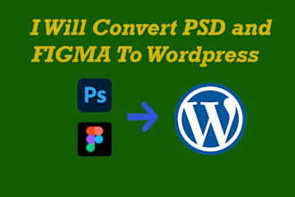 convert PSD to wordpress, figma to wordpress