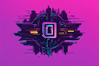 do crypto cyberpunk glitch logo