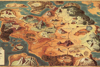 create unique, excellent fantasy map illustrations