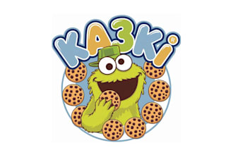 make interesting beautiful cookie shop logo