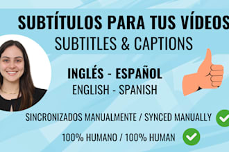 agregaré subtítulos en español o inglés a tu vídeo