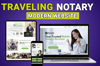design notary website, notary landing page, signature website, law firm website