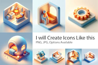 do cool 3d icons for your website or app