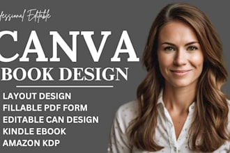 design editable ebook, journal, workbook, digital fillable pdf forms using canva