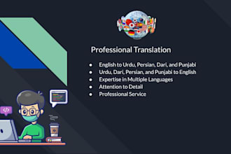 translation in english, urdu, persian, dari, and punjabi