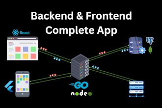 create a complete app with backend and frontend