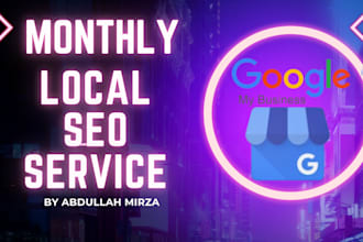 do monthly local seo service and optimize google my business citations