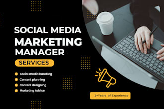 be your social media marketing manager