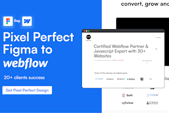 convert figma to webflow, fix bugs, add custom code