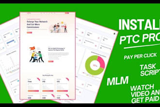 develop a professional PTC or gpt website development