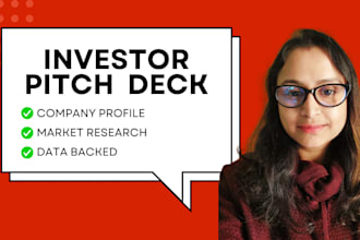 create winning investor pitch deck and company profile