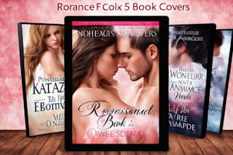 design professional romance book cover and erotic book cover design