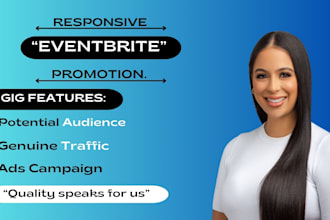 do organic event promotion, eventbrite and social media marketing for your event