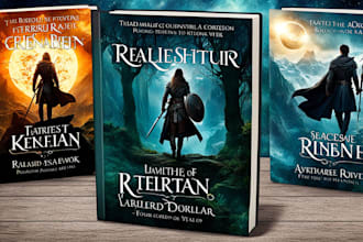 do book cover design, kindle book cover, fantasy ebook cover