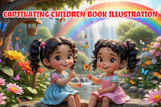 illustrate children story book illustration, children story, book illustration