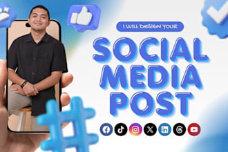 design social media posts, banners, and ads for your brand