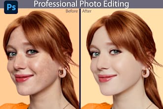 do photo touch up, headshot, portrait, high end, airbrush and photo retouching