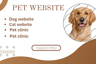 do full eba website setup, egusi website, pet website, food restaurant website