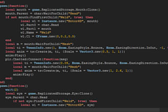 custom script any functions to your game, simulator, roblox, roblox studio