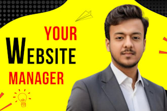 be your wordpress manager or webmaster