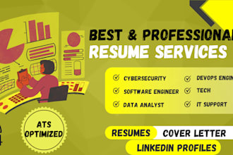 write ats resumes for cybersecurity, data science and IT professionals