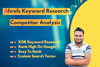 do ahrefs keyword research and competitor analysis