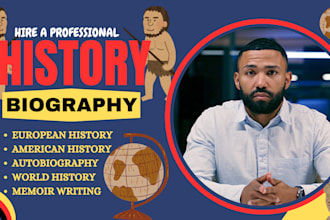 ghostwrite history, biography, autobiography, sociology memoir ebook and article