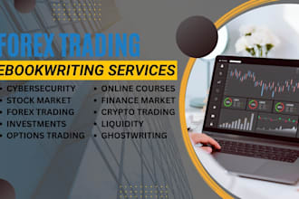 be your forex, stock market, crypto ebook writing, finance, trading ghostwriter