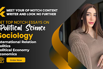 write articles on political science, ir, sociology, economics, and social work