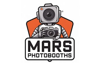 make world class photo booth logo for you