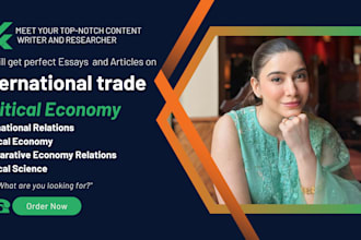 write international trade and political economy articles