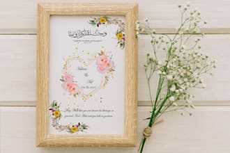 create customized and personalised wedding frames