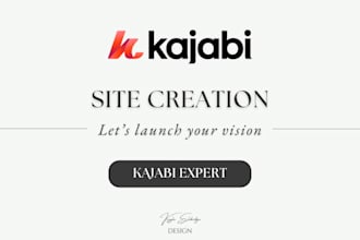build out a kajabi website
