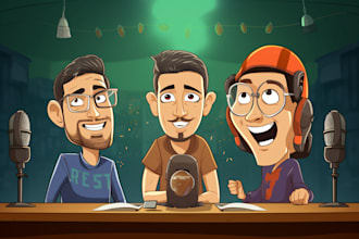 make your idea with my cartoon style