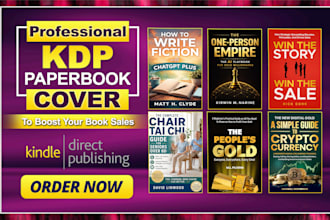 do professional book cover design, ebook book cover, KDP book cover design