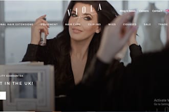 build a luxury hair extension shopify store or woocommerce website